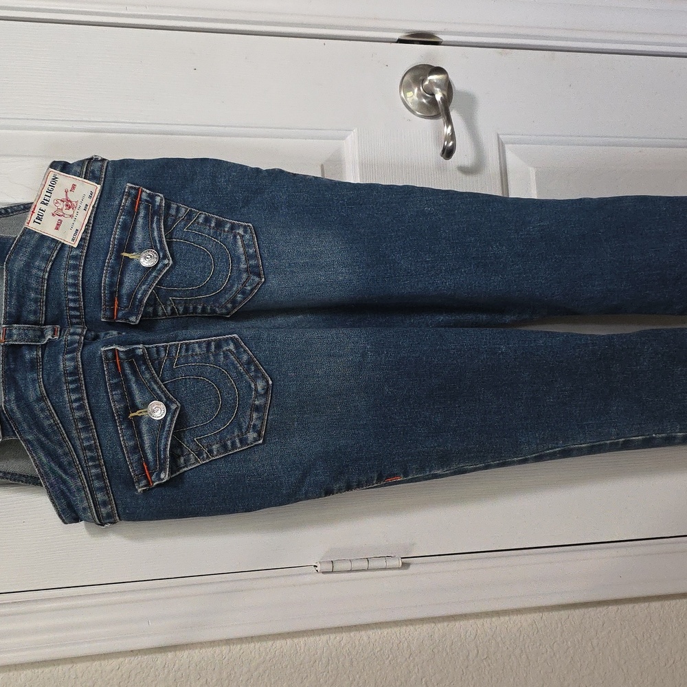 True Religion Dark Blue Denim Overalls - Picture 10 of 13